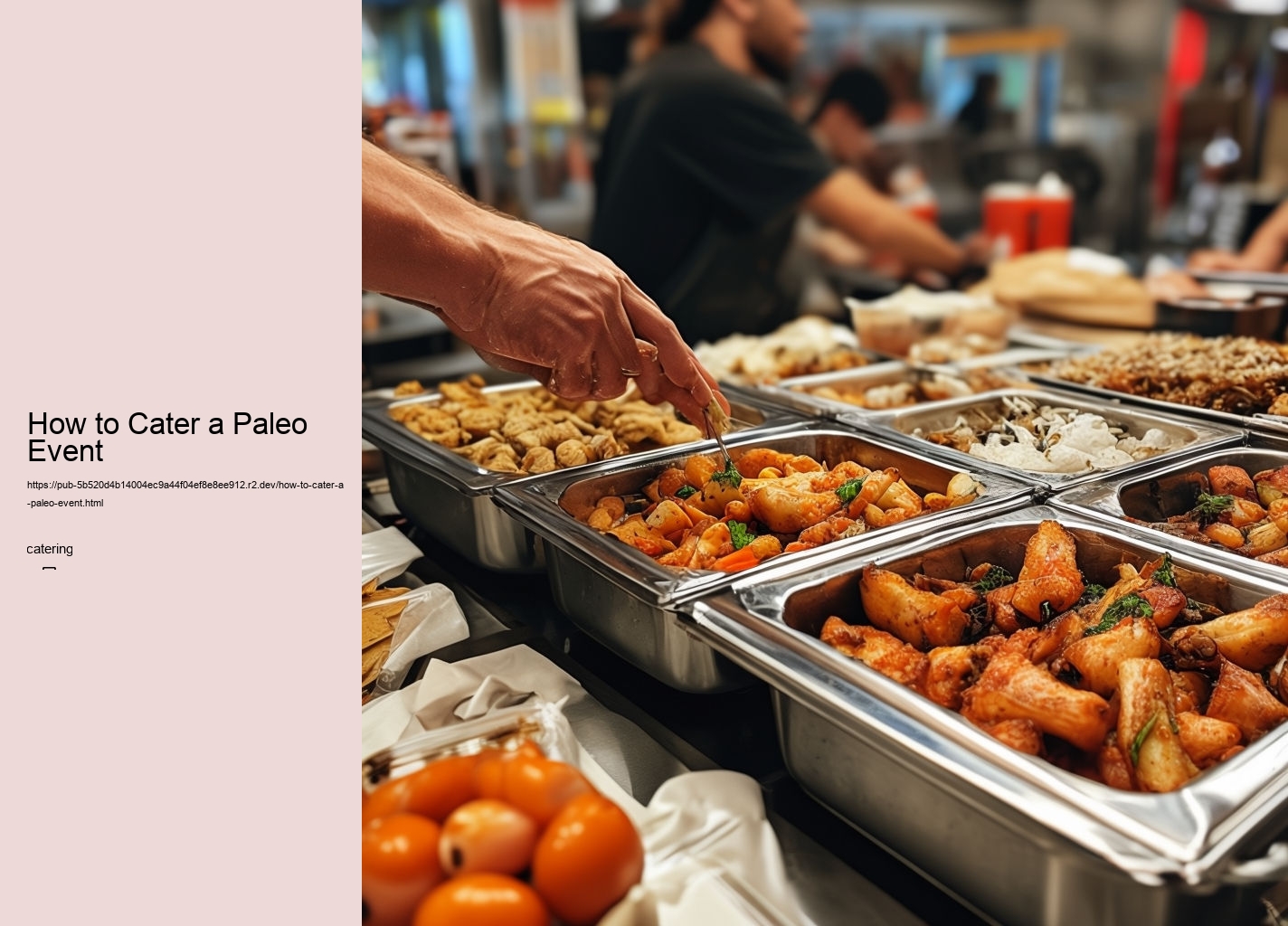 How to Cater a Paleo Event